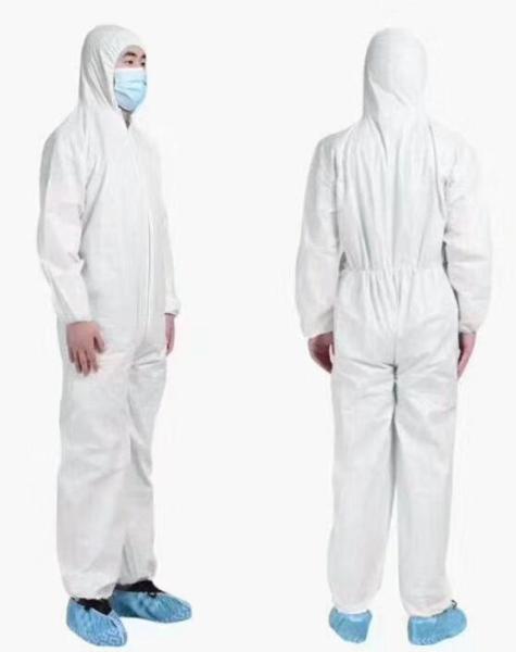 Wear Hooded Disposable Medical Gowns Non Sterile Effectively Resist Bacteria