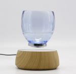 hotsale magnetic levitation transparent glass cup drink display stand