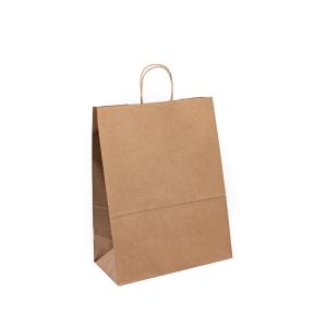 Quality Food Grade Paper T Shirt Bags With UV Coating Embossing Finishing wholesale