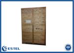 30U 19" Rack IP55 Base Station Cabinet Anti Theft Two Compartments Two Doors