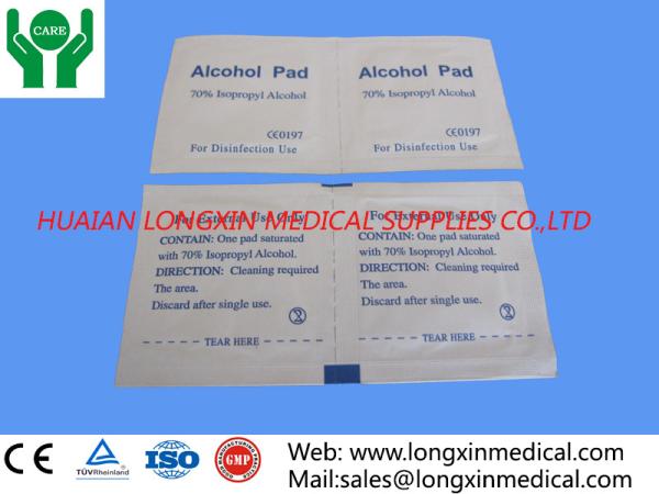 nonwoven alcohol swabs,70% Isopropyl Alcohol Pad