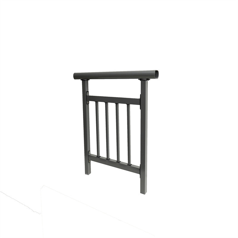 Anti Rust indoor Black Wrought Iron Guardrail Hollow Stainless Steel Railing