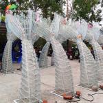 ISO Outdoor Chinese Festival Lanterns Theme Park Equipment Sun Proof