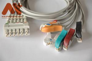 Quality GE Marquette Holter Cable ECG Telemetry Leadwire 421932-001 6 Lead Clip wholesale