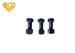 Heavy Duty Excavator SpareParts Black Bolts And Nuts Grade 12.9