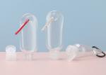 15mm 20mm Travel Plastic Hand Sanitizer Bottles Keychain 30ml 50ml 60ml