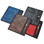 Custom Logo A5 Leather Business Office Stationery Sewing Binding Notepad Gift
