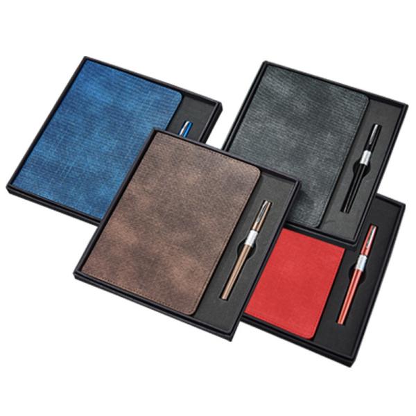 Custom Logo A5 Leather Business Office Stationery Sewing Binding Notepad Gift