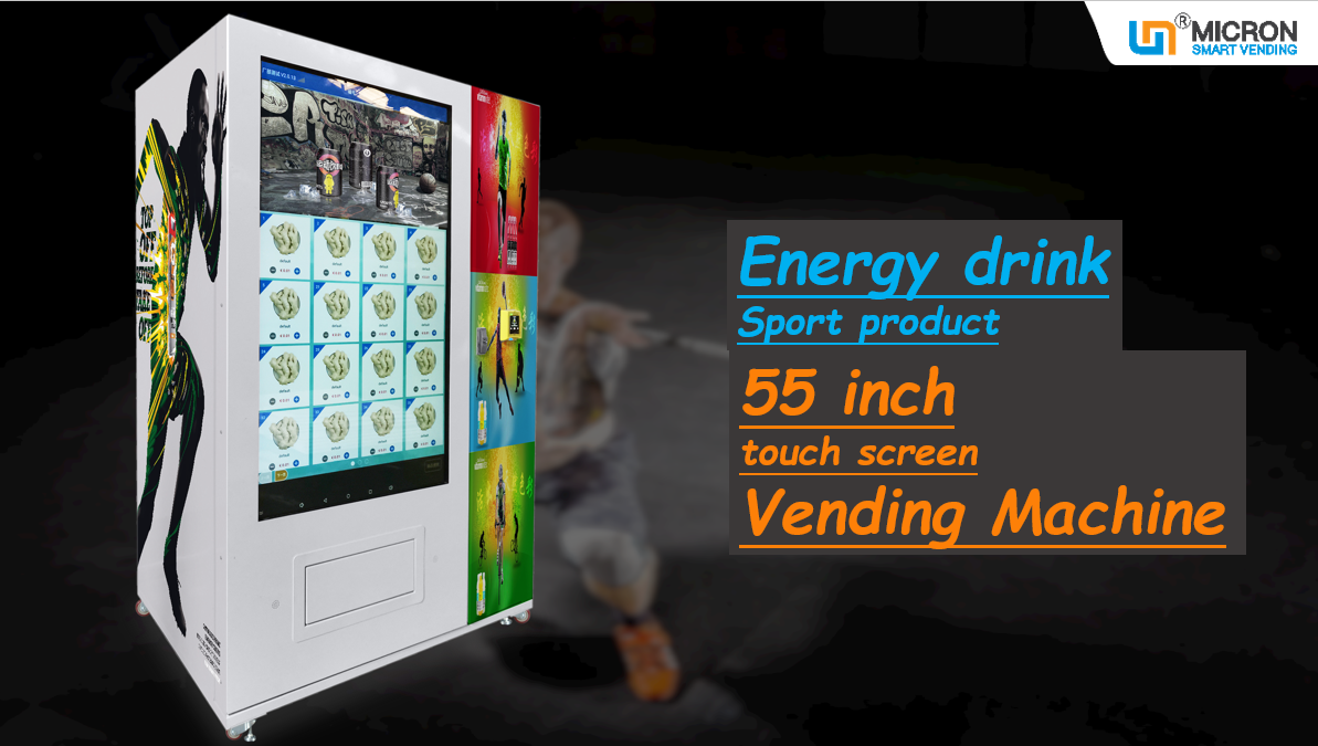 Coin Operated 24 Hours Self Service Smart Vending Machine With Nayax Card Reader