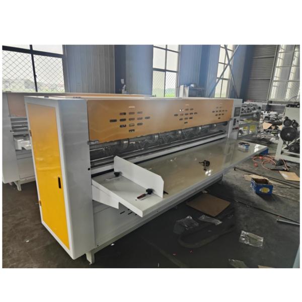 Corrugated Cardboard Thin Blade Slitting Machine with Plastic Film Packaging