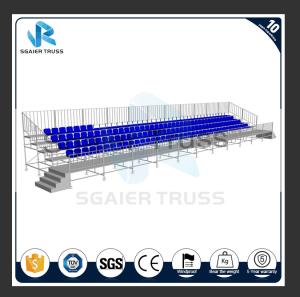 Quality Movable Anti Uv Steel Grandstand 240mm Plastic Bleacher Seats Custom Length wholesale