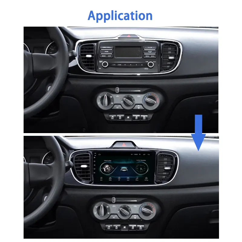 KIA Car DVD Player PEGAS LHD 2017 Android 10.0 Car DVD Multimedia 9 Inch 2.5D IPS Screen Player