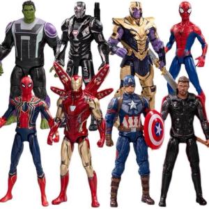 Quality Superhero PVC Cartoon Character Statue Children'S Toy Spider Man Birthday Gift wholesale