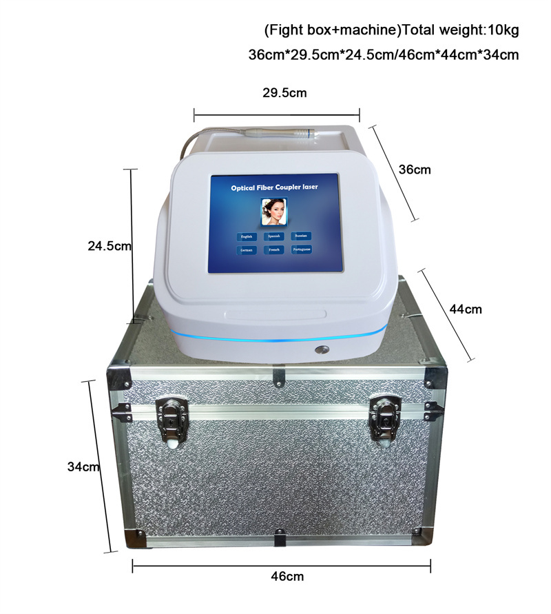 Painless Vascular Laser Spider Vein Removal Machine Diode Portable 980nm 60W