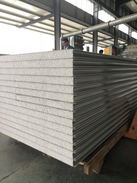 Fireproof Soundproof EPS Sandwich Wall Panel Metal Color Steel Exterior Wall