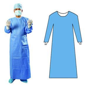 Quality Commercial Non - Toxic Disposable Surgical Gown 45gsm Anti - Static wholesale