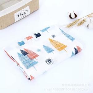 Quality Absorbent Infant Receiving Blankets , Soft Muslin Blankets For Teething / Drooling wholesale