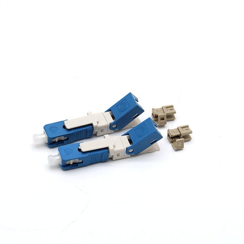 fast connector sc upc high quality waterproof LC PC fiber optic fast connector, FTTH SM LC optic quick assembly fast connector