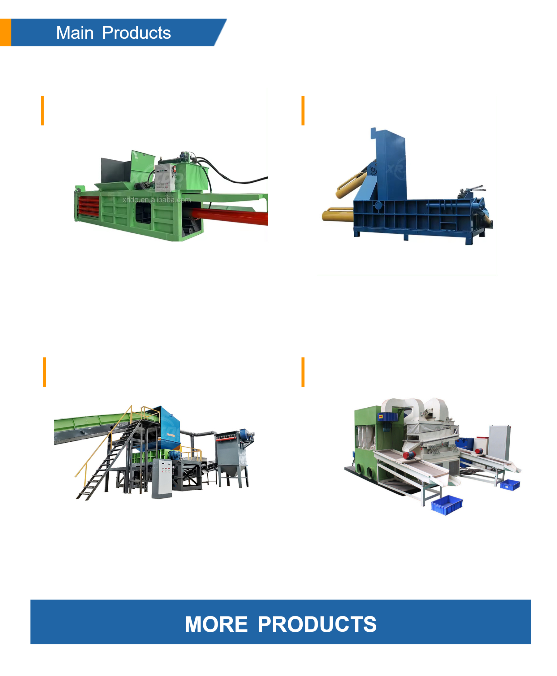 100BPH-180BPH Cardboard Recycling Baler Waste Tire Paper Baling Machine
