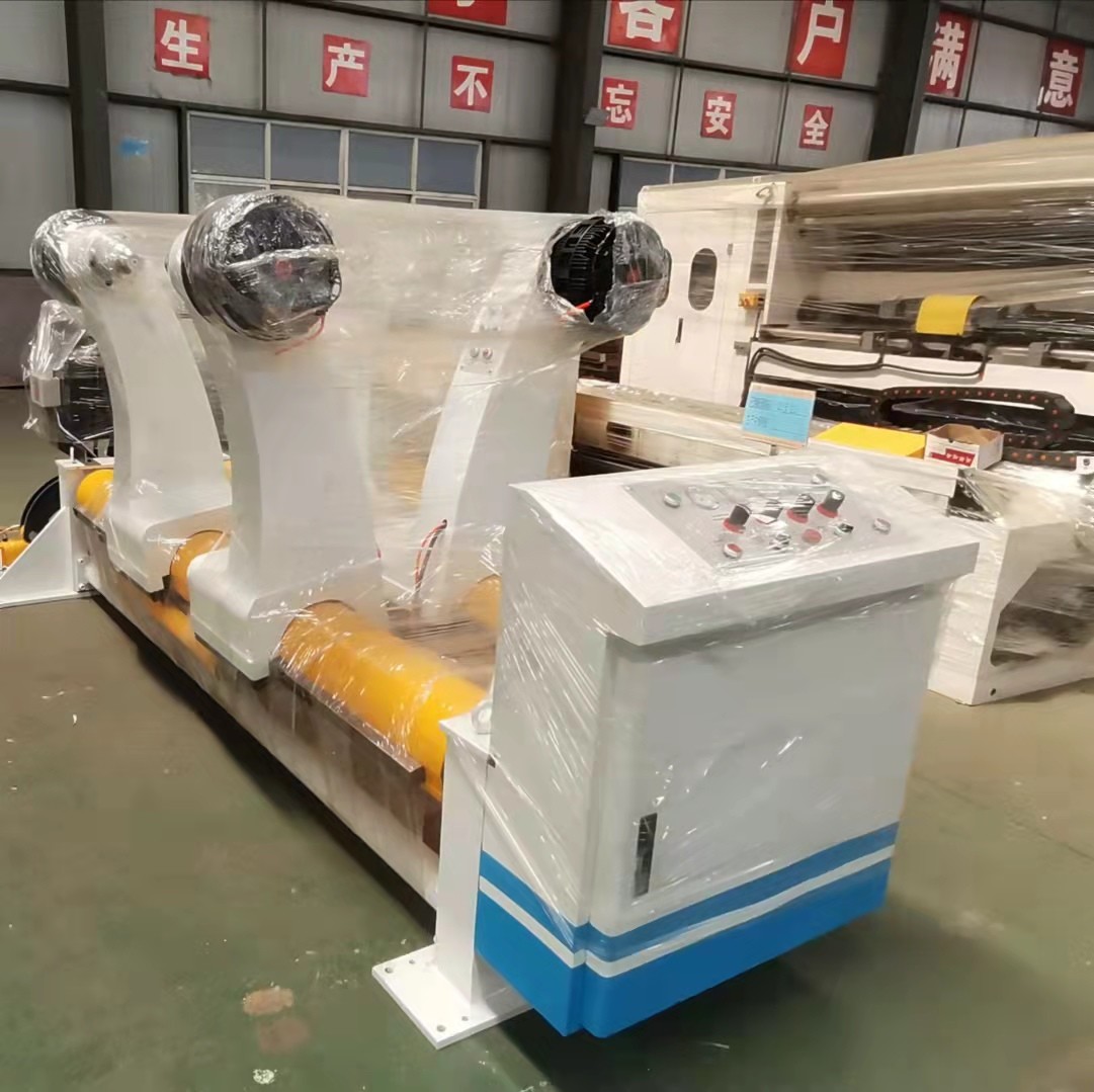 Two Layer Single Sided 220v Corrugated Paperboard Production Line