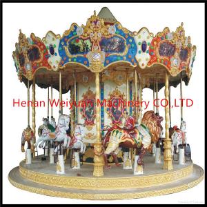 Quality kiddie ride manufacturer electric carousel horse wholesale