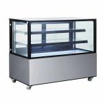 LED Light 650W Fan Cooling Bakery Display Showcase