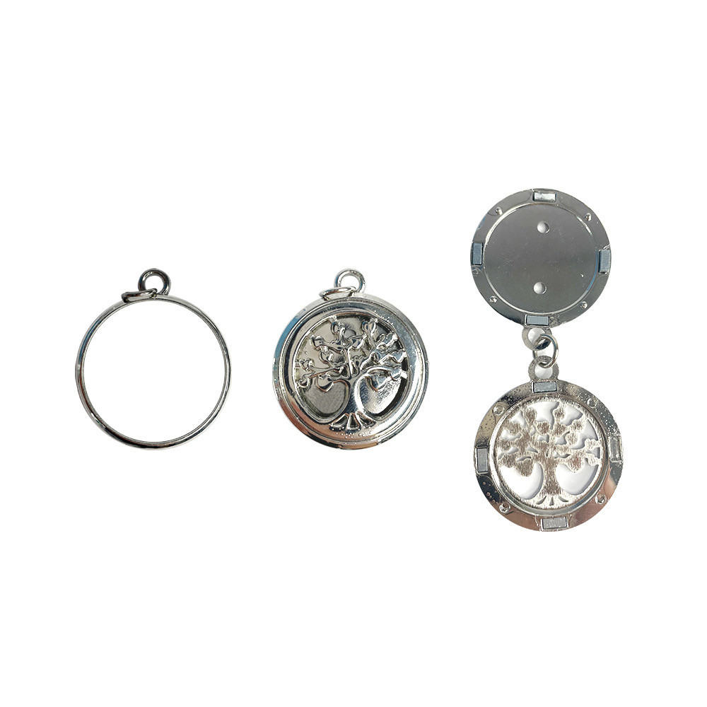Sublimation Aromatic Metal Keychain Sublimation Personalized Photo Printing Keyring With Scented Discs