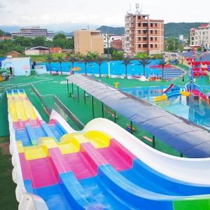 Quality Comfortable Amazing Holiday World Water Slides Rainbow Wavy Water Slide wholesale
