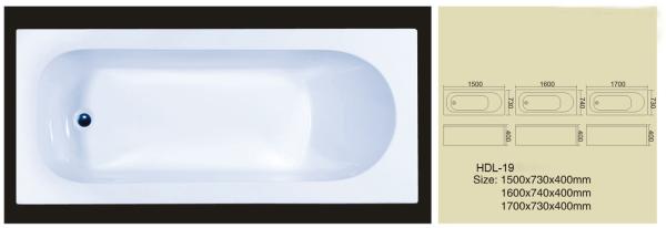 Acrylic bathtub, simple bathtub, common bathtub,sanitary ware, bathroom bath tub