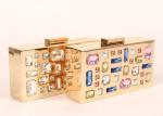 Unique Golden Crystal Stone Clutch Bag For Lady Evening Party