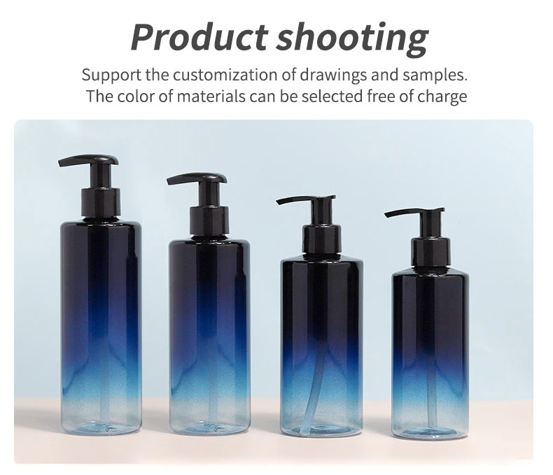 300ml 500ml PET Bottles Cosmetic Body Wash Bottle For Skincare Necessities