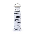 Double Wall 750ml Stainless Steel Sport Water Bottle With Bamboo Lid