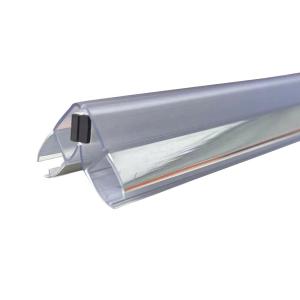Quality Clear Swing Vertical Magnetic Glass to Glass Shower Door Seal for Inline Pvc Frameless Screen wholesale