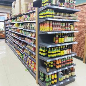Quality Supermarket Groceries Metal Gondola Shelving Single Sided wholesale