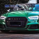 Crystal Glossy Post Green Car Vinyl Wrap Air Self-adhesive Decoration Roll Film