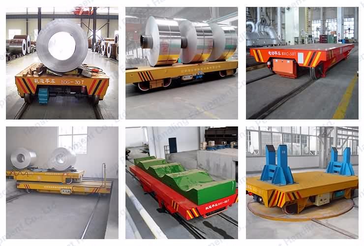The 50 ton capacity battery powered transfer vehicle on rails