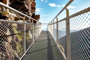 Quality Knotted Stainless Steel Balustrade Mesh，Glass Plank Road Protective Mesh wholesale