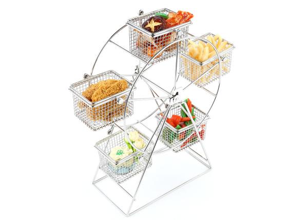 Commercial Buffet Supplies, Sky Wheel Rotary French Fries Container, Stainless