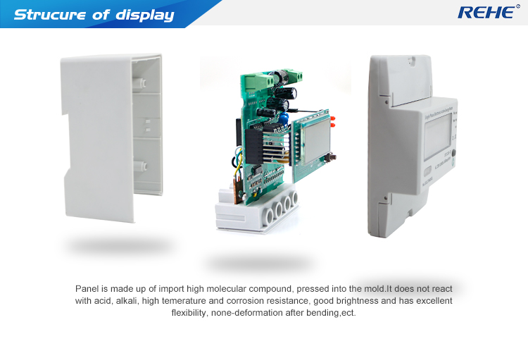 Din-Rail Type Digital Meter Single-Phase Din Rail Kwh Meter RS485 Communication Is available