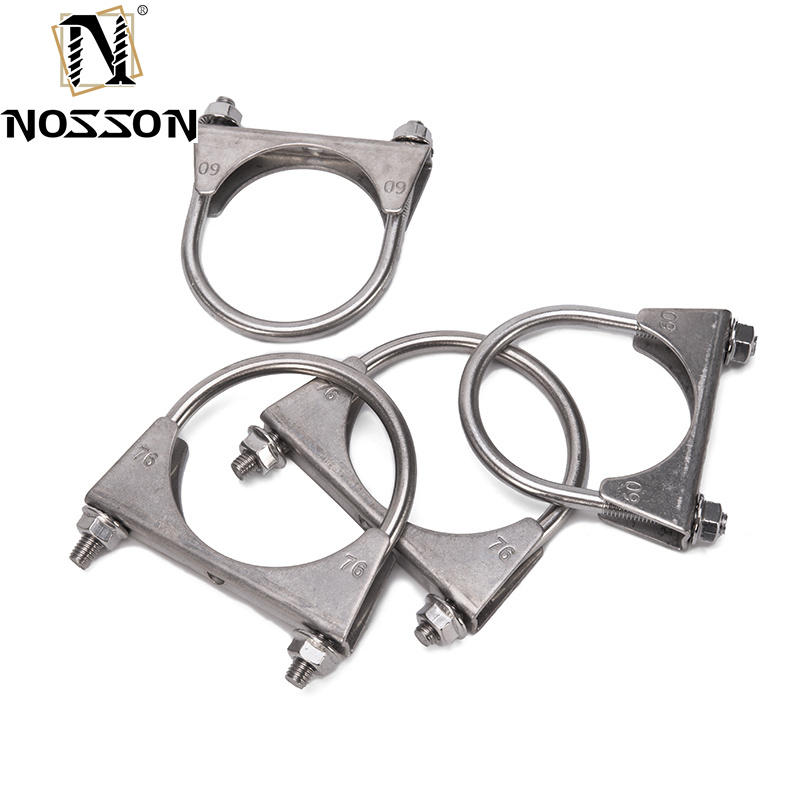 Industrial-Grade Steel U Bolt Pipe Clamps for M5-M10 Pipes in Various Sizes and Materials