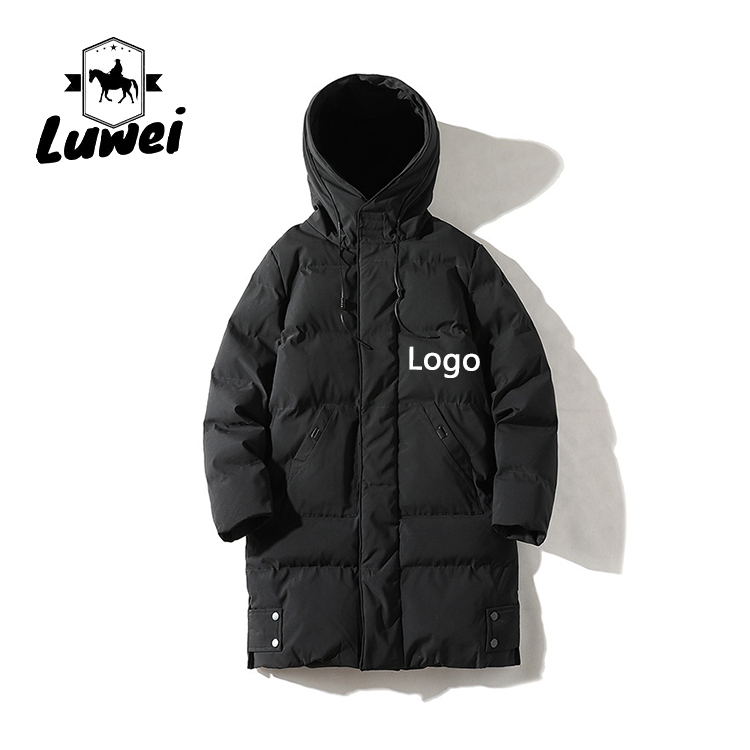 Outdoor Men Winter Coat Jacket Hoodies Thick Cotton Bubble Coats With Pockets