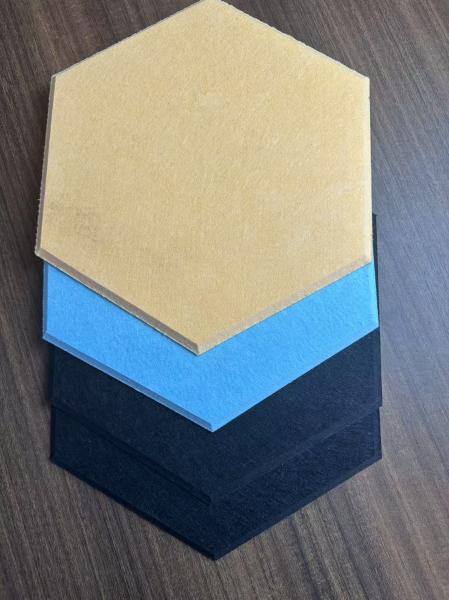 Multi Color Sound Insulation Square Acoustic Panels Interior Wall Fireproof