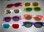 Colorful Plastic Circular Polarized 3D Safety Glasses For Cinema