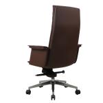 Brown Ergonomic Office Leather Chair Executive SGS BIFMA Certification