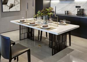 Quality 51''x31''x31'' Fashion Dining Table Design Marble Top wholesale