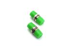 Small D Fiber Optic Adapter Small Flange Adapter Green With UPC Coupling Face