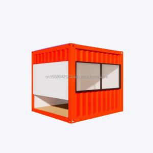 Quality 20ft Mini Store Container Coffee Shop Bar Fast Food Restaurant Convenience Store Kiosk Booth with Aluminum Alloy Windows wholesale