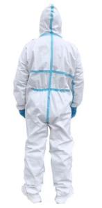 Quality Waterproof Blue Isolation Gowns / Soft Isolation Gowns Infection Control wholesale