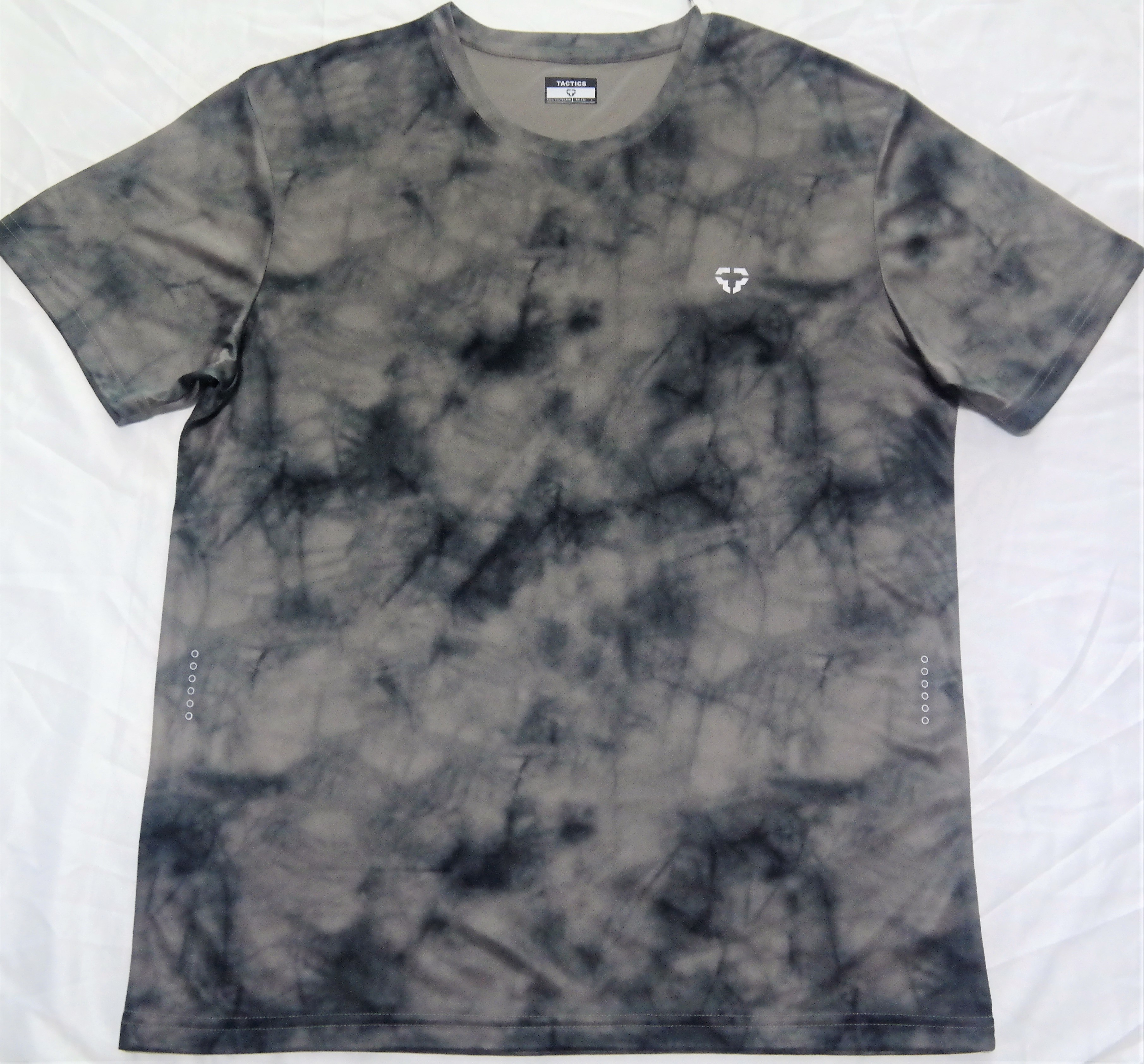 Elastic Tie Dye S To XL Mens Round Neck T Shirt For Fitness