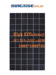 Quality JC 41.10V 325W 35mm Monocrystalline Solar Panel wholesale